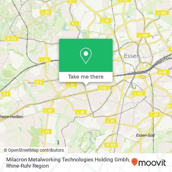 Карта Milacron Metalworking Technologies Holding Gmbh