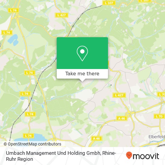 Карта Umbach Management Und Holding Gmbh