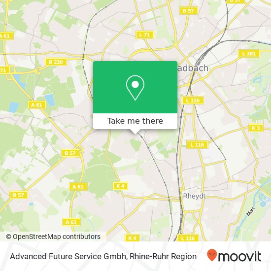 Advanced Future Service Gmbh map