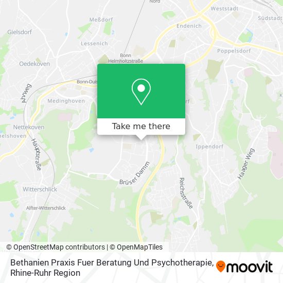 Карта Bethanien Praxis Fuer Beratung Und Psychotherapie