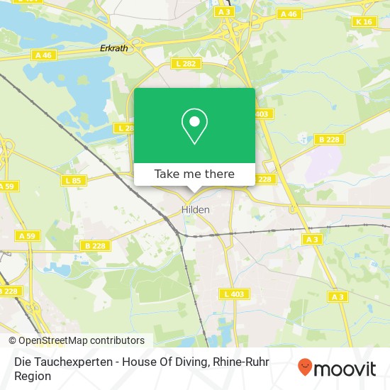 Карта Die Tauchexperten - House Of Diving