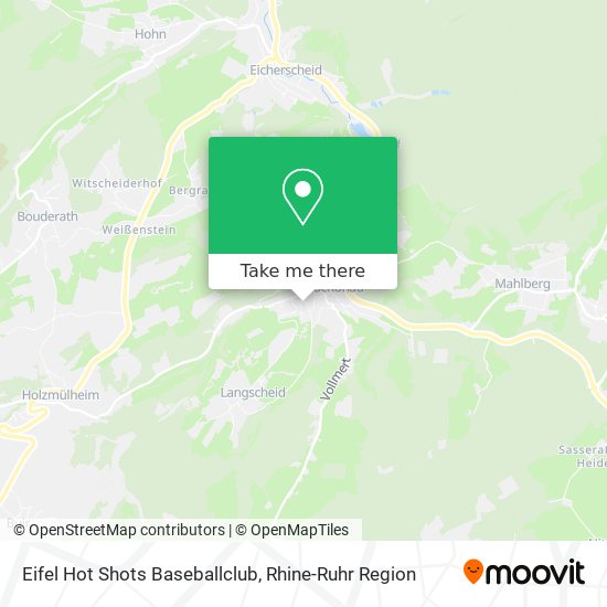 Eifel Hot Shots Baseballclub map