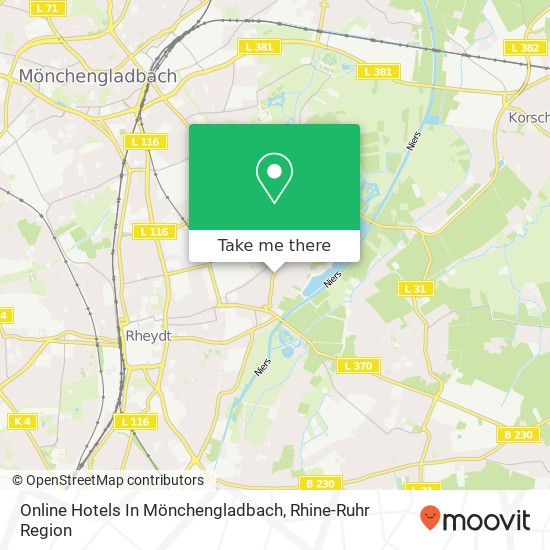 Online Hotels In Mönchengladbach map