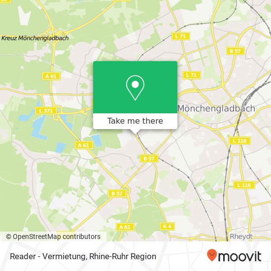 Reader - Vermietung map