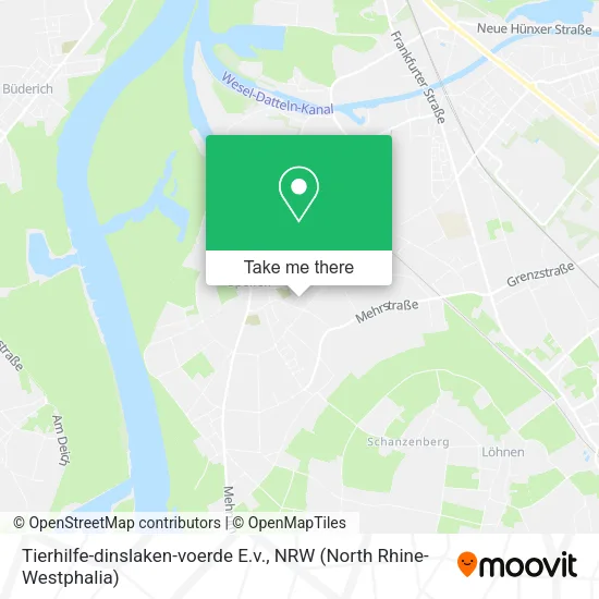 Карта Tierhilfe-dinslaken-voerde E.v.