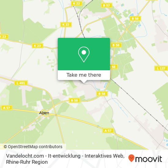 Карта Vandelocht.com - It-entwicklung - Interaktives Web