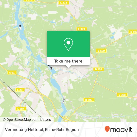Карта Vermietung Nettetal