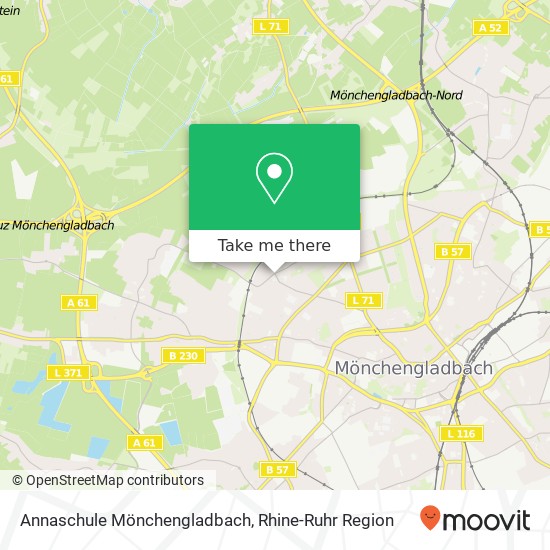 Карта Annaschule Mönchengladbach