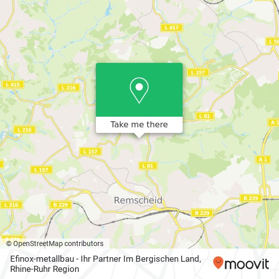 Efinox-metallbau - Ihr Partner Im Bergischen Land map