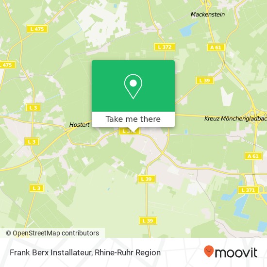 Frank Berx Installateur map