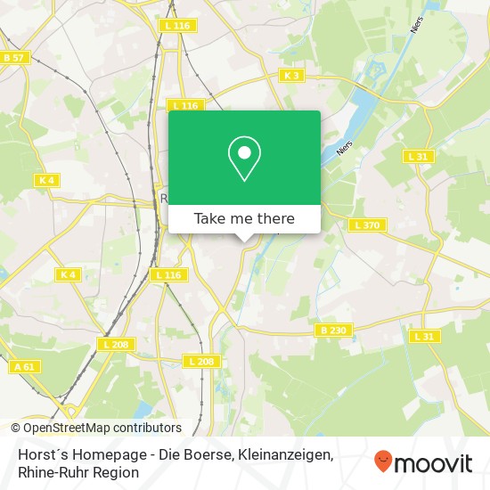 Horst´s Homepage - Die Boerse, Kleinanzeigen map