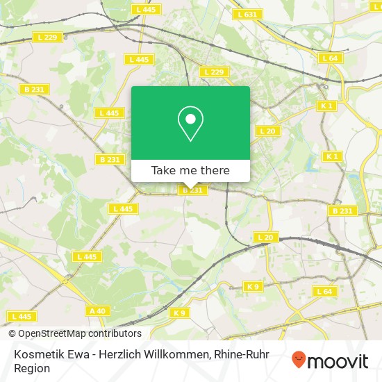 Kosmetik Ewa - Herzlich Willkommen map