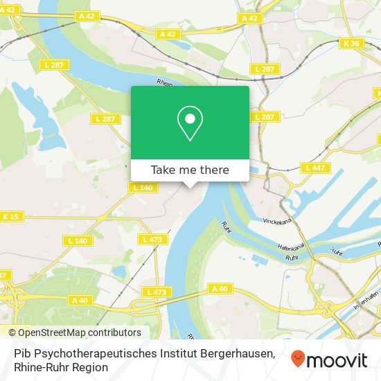 Pib Psychotherapeutisches Institut Bergerhausen map