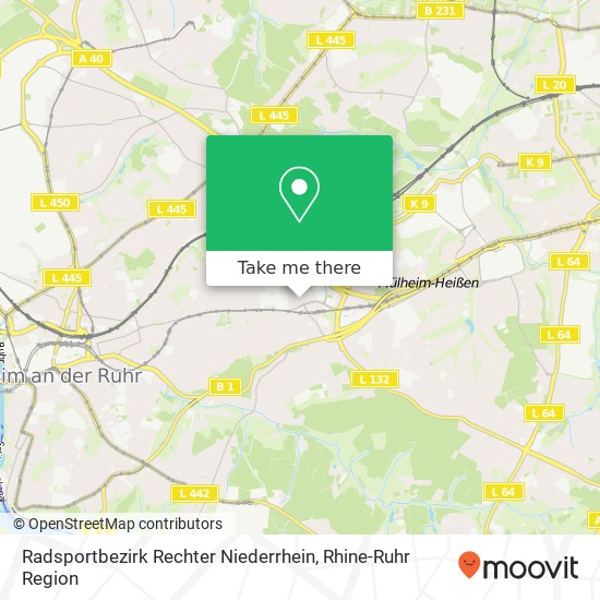 Radsportbezirk Rechter Niederrhein map