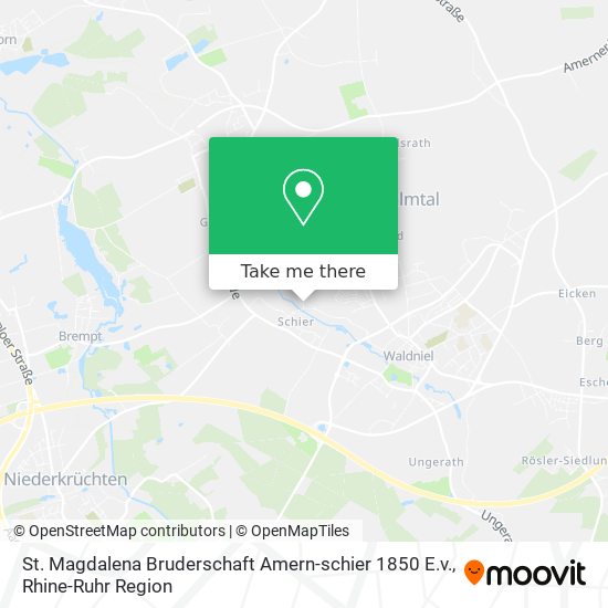 St. Magdalena Bruderschaft Amern-schier 1850 E.v. map