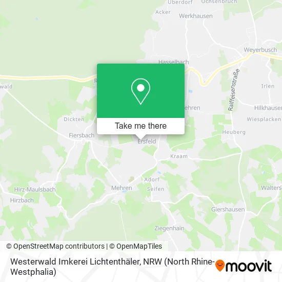 Карта Westerwald Imkerei Lichtenthäler