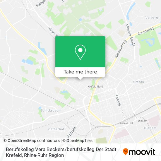 Berufskolleg Vera Beckers / berufskolleg Der Stadt Krefeld map