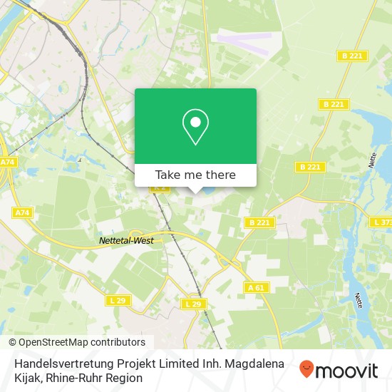 Handelsvertretung Projekt Limited Inh. Magdalena Kijak map