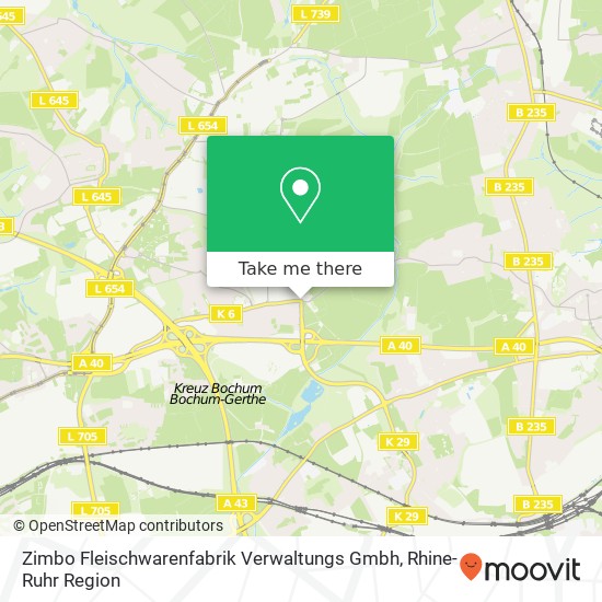 Карта Zimbo Fleischwarenfabrik Verwaltungs Gmbh