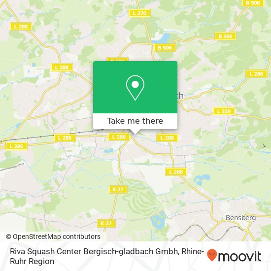 Riva Squash Center Bergisch-gladbach Gmbh map