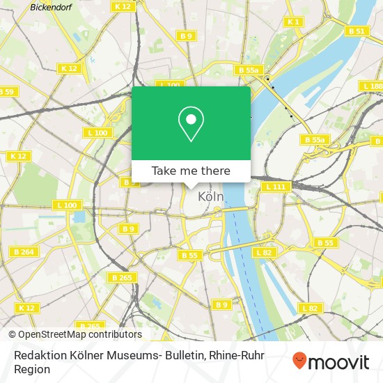 Redaktion Kölner Museums- Bulletin map