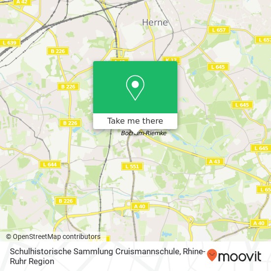 Schulhistorische Sammlung Cruismannschule map