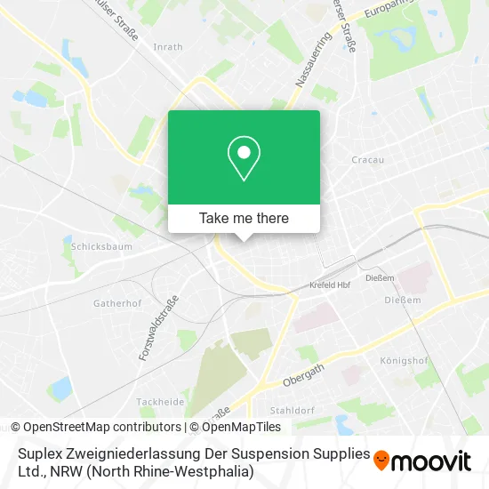 Suplex Zweigniederlassung Der Suspension Supplies Ltd. map