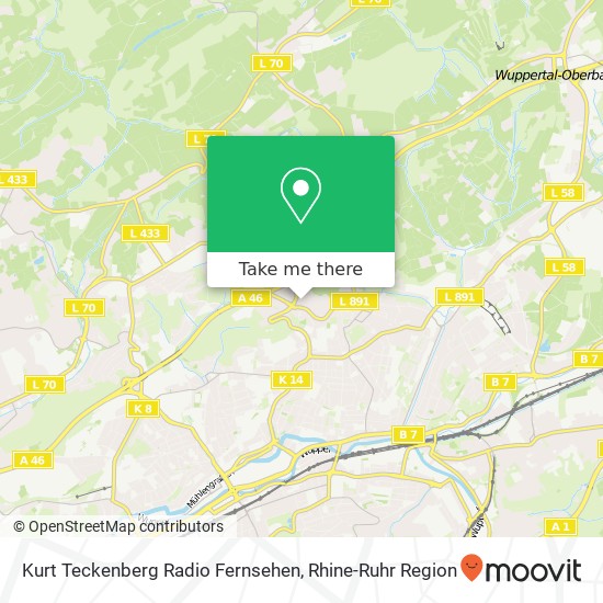 Kurt Teckenberg Radio Fernsehen map