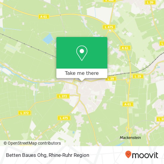 Betten Baues Ohg map