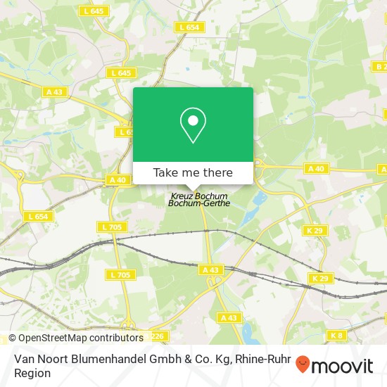 Van Noort Blumenhandel Gmbh & Co. Kg map