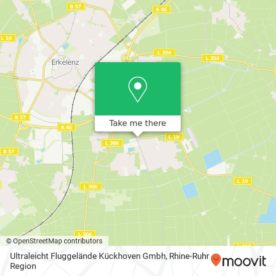 Карта Ultraleicht Fluggelände Kückhoven Gmbh