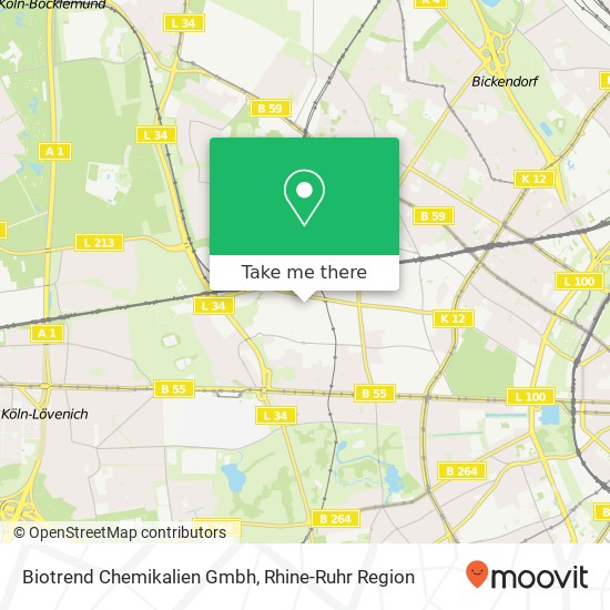 Biotrend Chemikalien Gmbh map