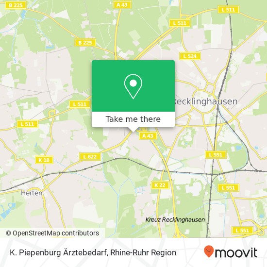 K. Piepenburg Ärztebedarf map