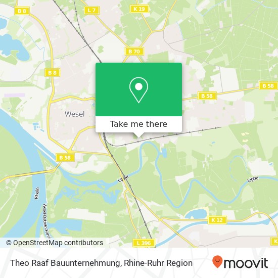 Theo Raaf Bauunternehmung map