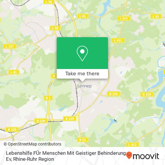 Lebenshilfe FÜr Menschen Mit Geistiger Behinderung Ev map