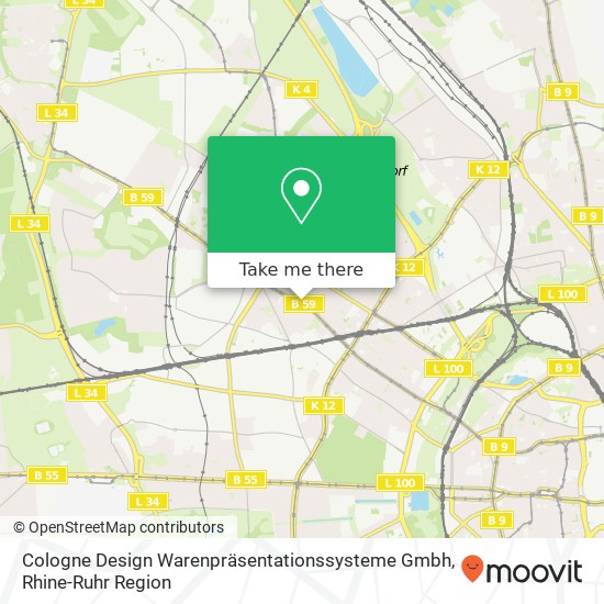 Cologne Design Warenpräsentationssysteme Gmbh map