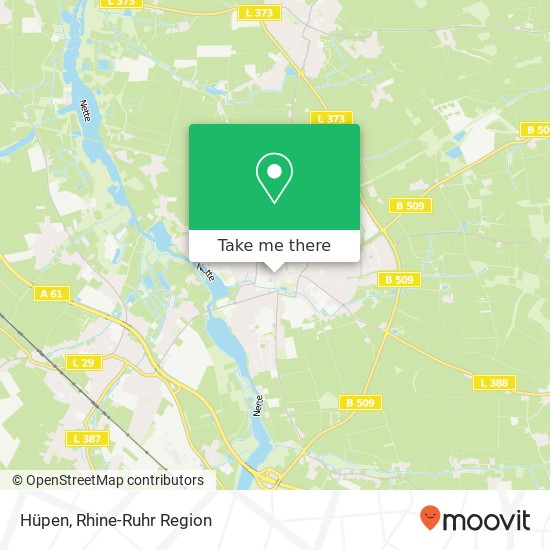 Hüpen map