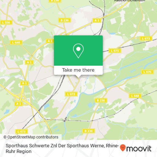 Карта Sporthaus Schwerte Znl Der Sporthaus Werne