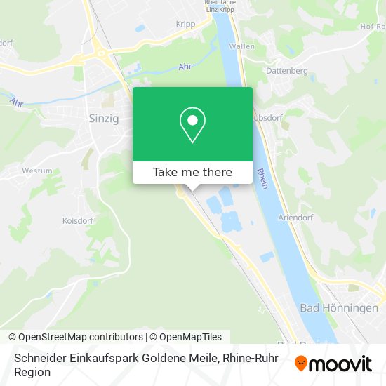 Карта Schneider Einkaufspark Goldene Meile