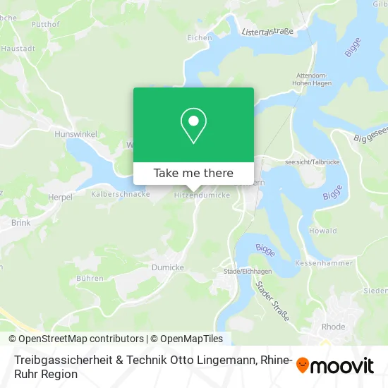 Карта Treibgassicherheit & Technik Otto Lingemann