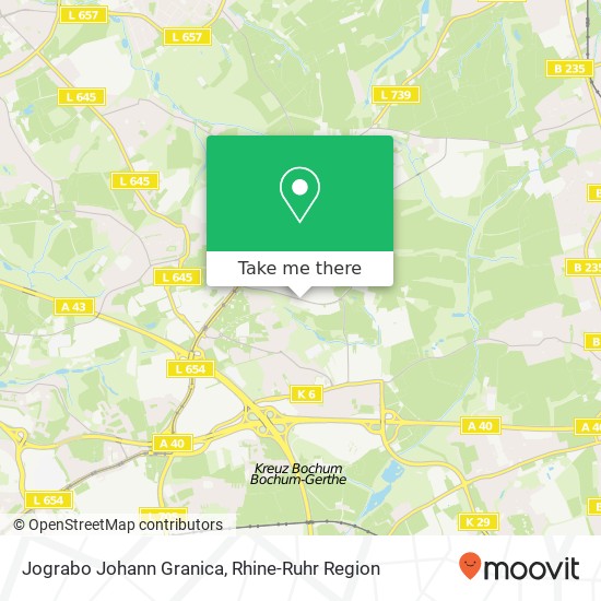 Карта Jograbo Johann Granica