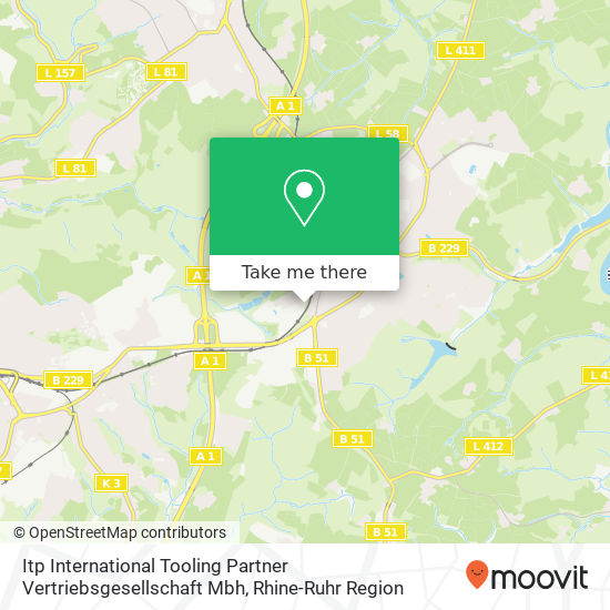 Itp International Tooling Partner Vertriebsgesellschaft Mbh map