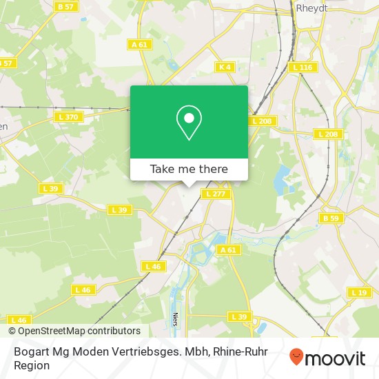 Bogart Mg Moden Vertriebsges. Mbh map