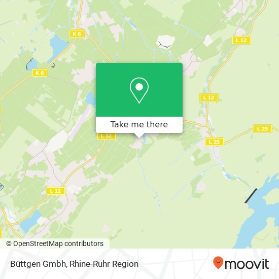 Büttgen Gmbh map