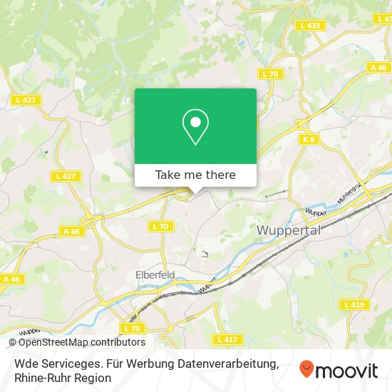 Wde Serviceges. Für Werbung Datenverarbeitung map