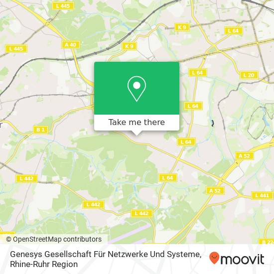 Genesys Gesellschaft Für Netzwerke Und Systeme map