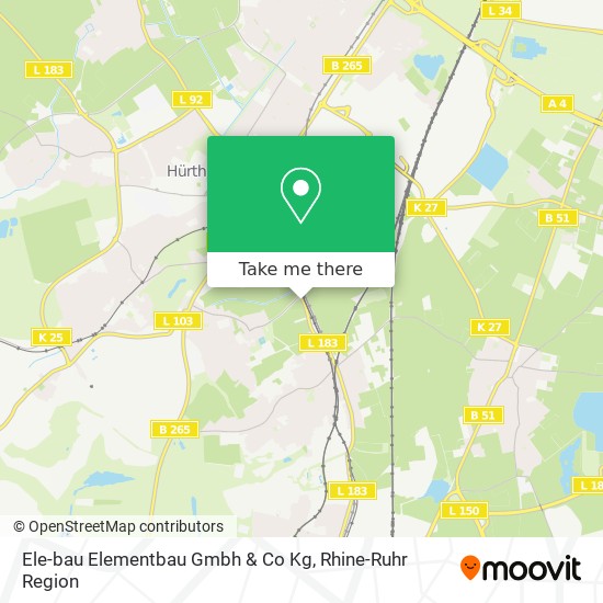 Карта Ele-bau Elementbau Gmbh & Co Kg