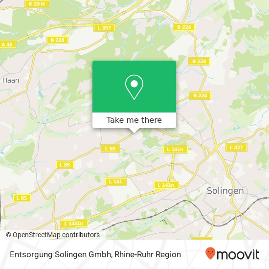 Entsorgung Solingen Gmbh map