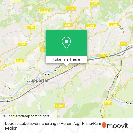 Debeka Lebensversicherungs- Verein A.g. map