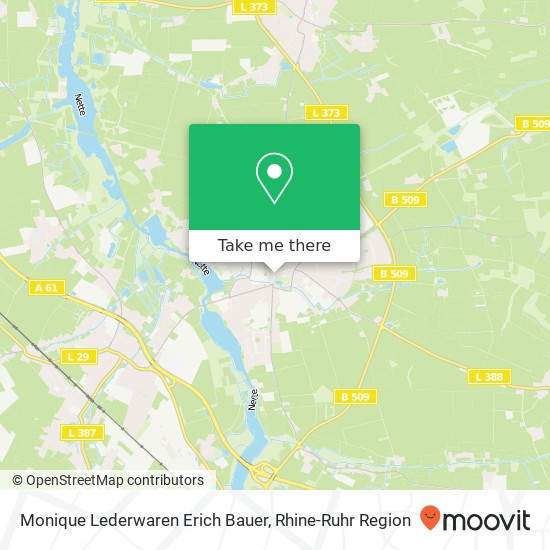 Monique Lederwaren Erich Bauer map